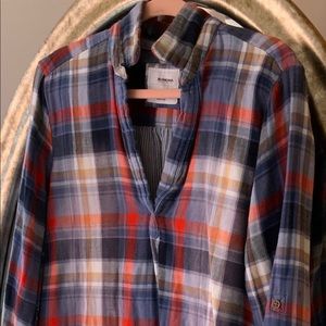 Autumn Casual Plaid, Flannel Shirt. Pullover Flannel, Tunic Style.